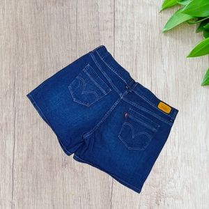 Levi's Women's High Waist Dark Wash Denim Jean Shorts Size 16+
